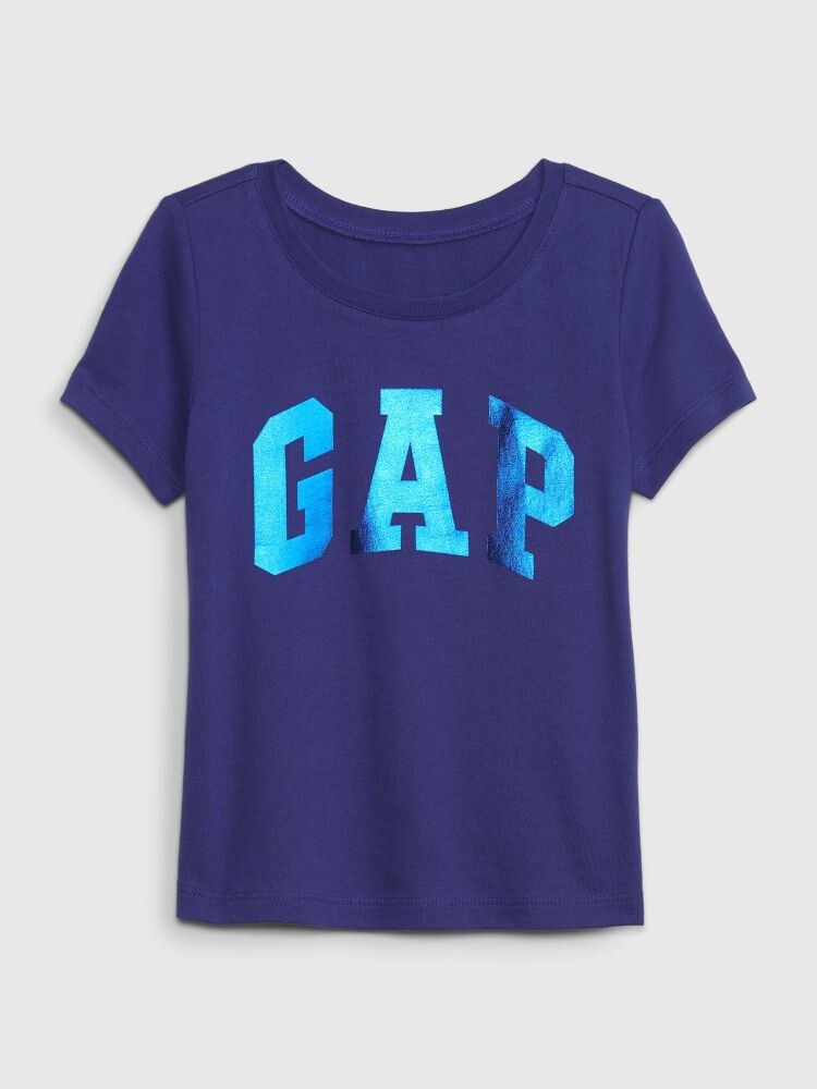 

Футболка с металлическим логотипом Gap, синий
