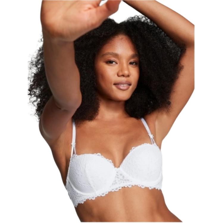 Victoria'S Secret Розовый бюстгальтер женский белый — фото 3