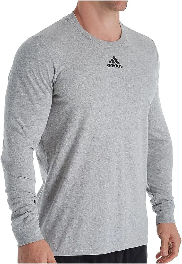 Футболка с длинным рукавом adidas Badge of Sport, серый