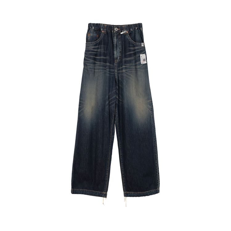 

Джинсы Maison Mihara Yasuhiro Light Wide Jeans 'Indigo', синий