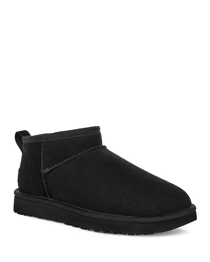 Угги женские UGG Classic Ultra Mini Shearling, черный