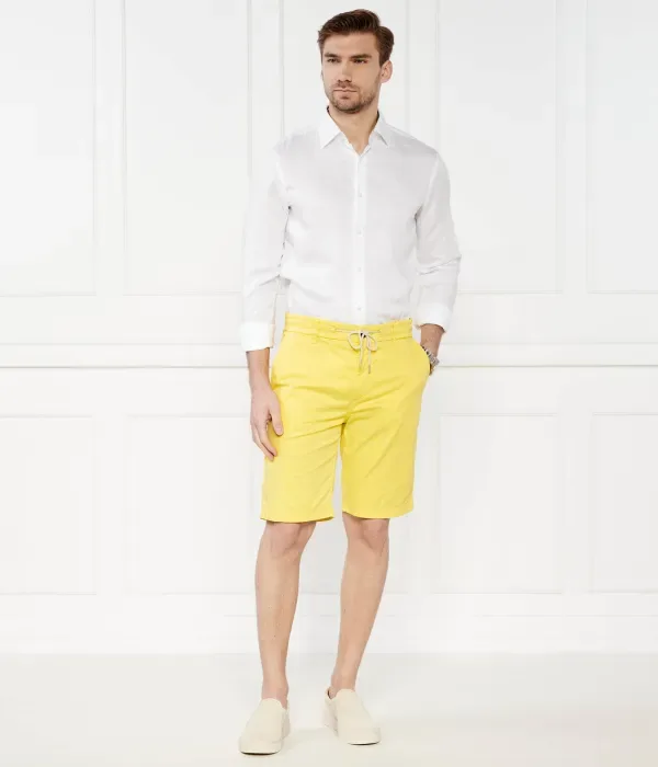 Шорты Чинос tapered fit Boss Orange, желтый — фото 2
