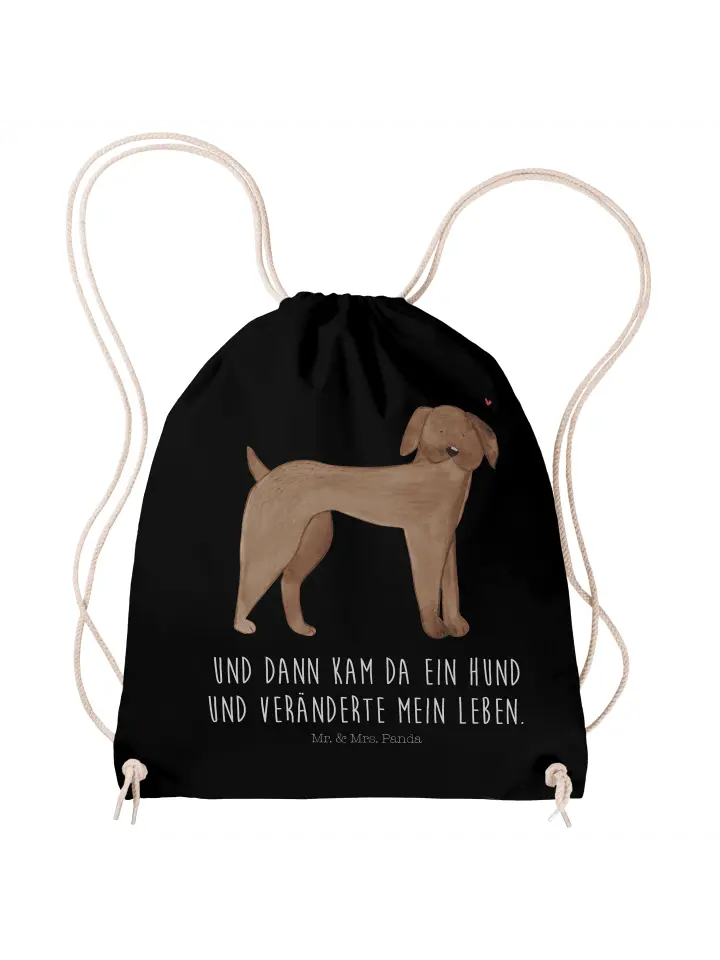 

Спортивная сумка Mr & Mrs Panda Sportbeutel Hund Dogge, черный