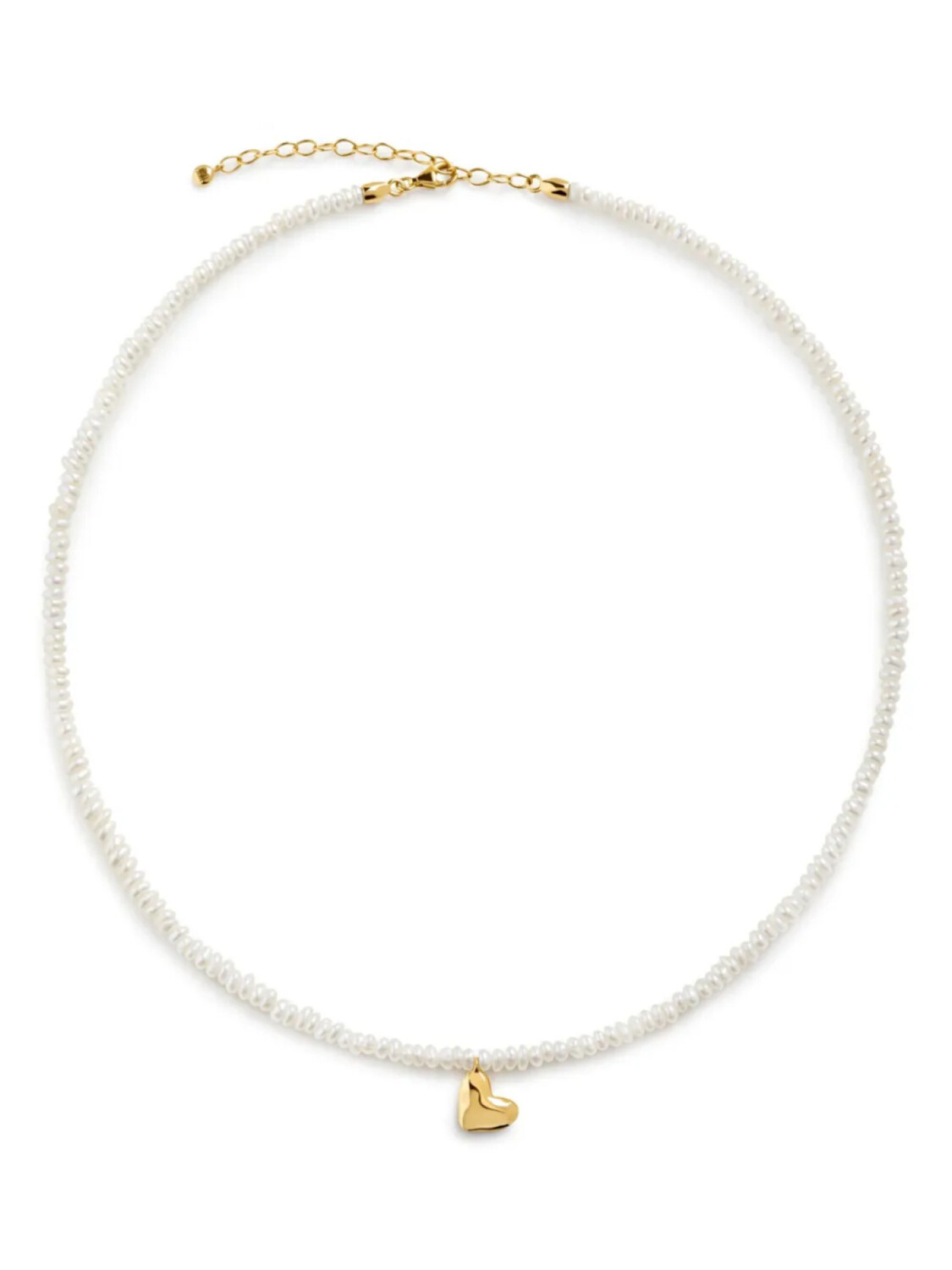 

Monica Vinader колье Heart Mini Pearl, золотой