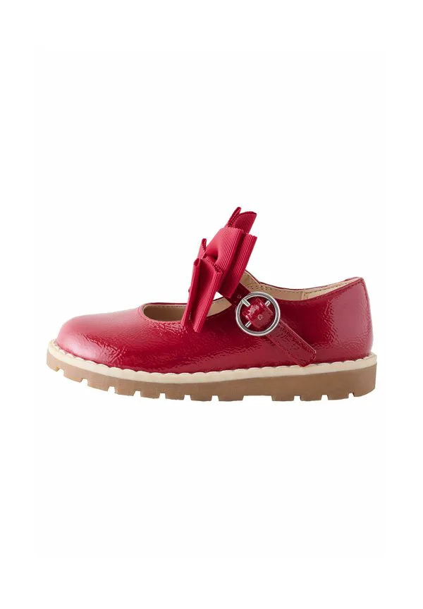 Массивные балетки «мэри джейн» с ремешком на щиколотке Next, New Burgundy Red