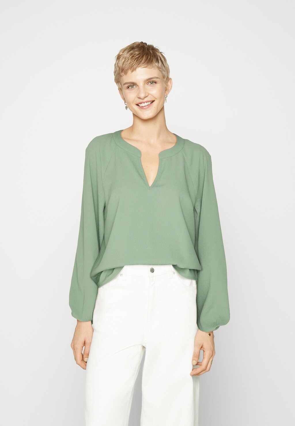 

Блузка Pcdrew Pieces, цвет hedge green