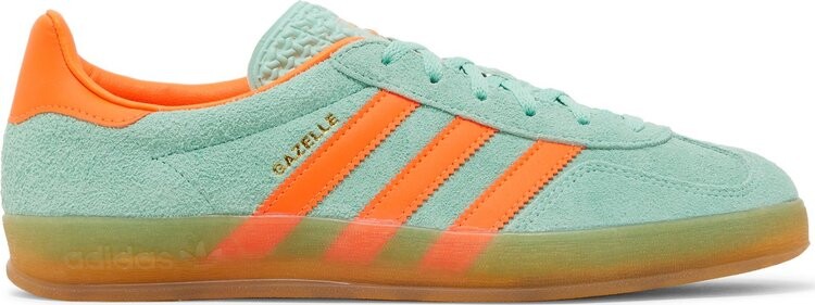 

Кроссовки Wmns Gazelle Indoor 'Pulse Mint Solar Orange', зеленый