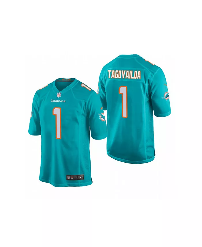 

Мужская игровая джерси Miami Dolphins альтернативная вторая Tua Tagovailoa Nike, синий