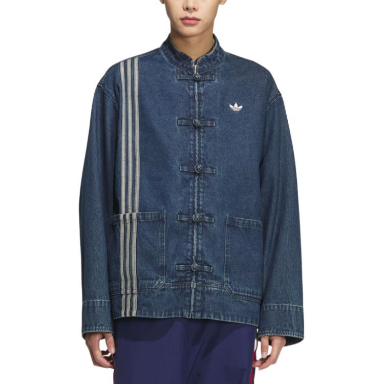 Adidas Originals Куртка джинсовая синяя унисекс, Denim Blue — фото 4