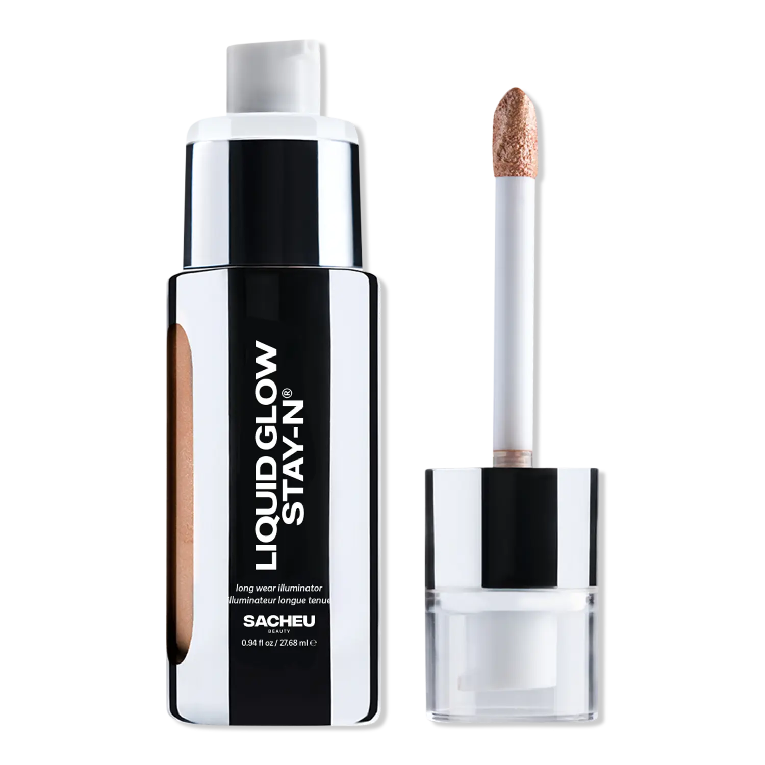

Жидкий хайлайтер Liquid Glow STAY-N All-Day Illuminator SACHEU, Glow Getter (gold apricot)