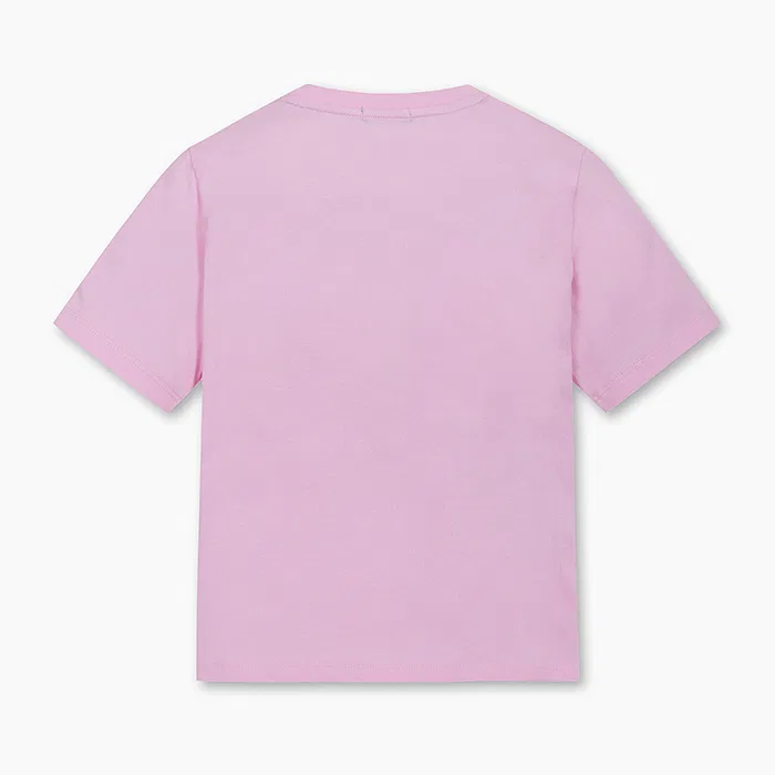 Детская розовая футболка с графическим принтом от Benetton Kids — фото 2
