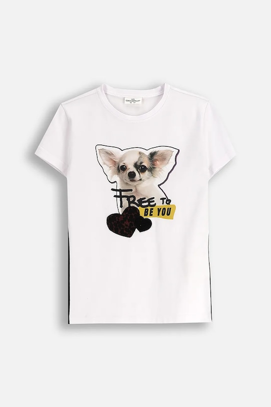 

Детская хлопковая футболка Coccodrillo, белый