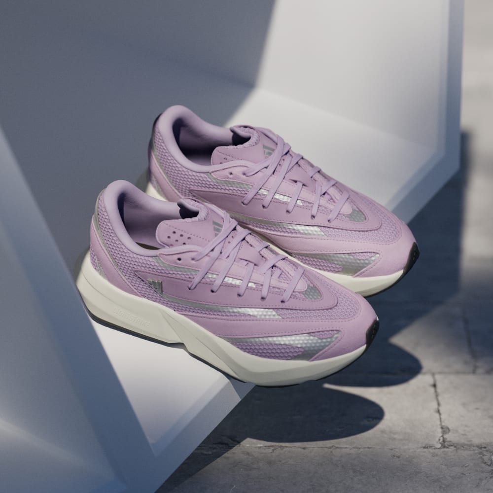Кроссовки Adidas Lightblaze Shoes, цвет Powder Plum/Powder Plum/Matte Silver — фото 4
