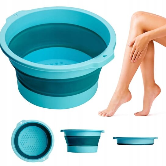 

Складная синяя чаша для педикюра + стимуляция ног., ActivShop
