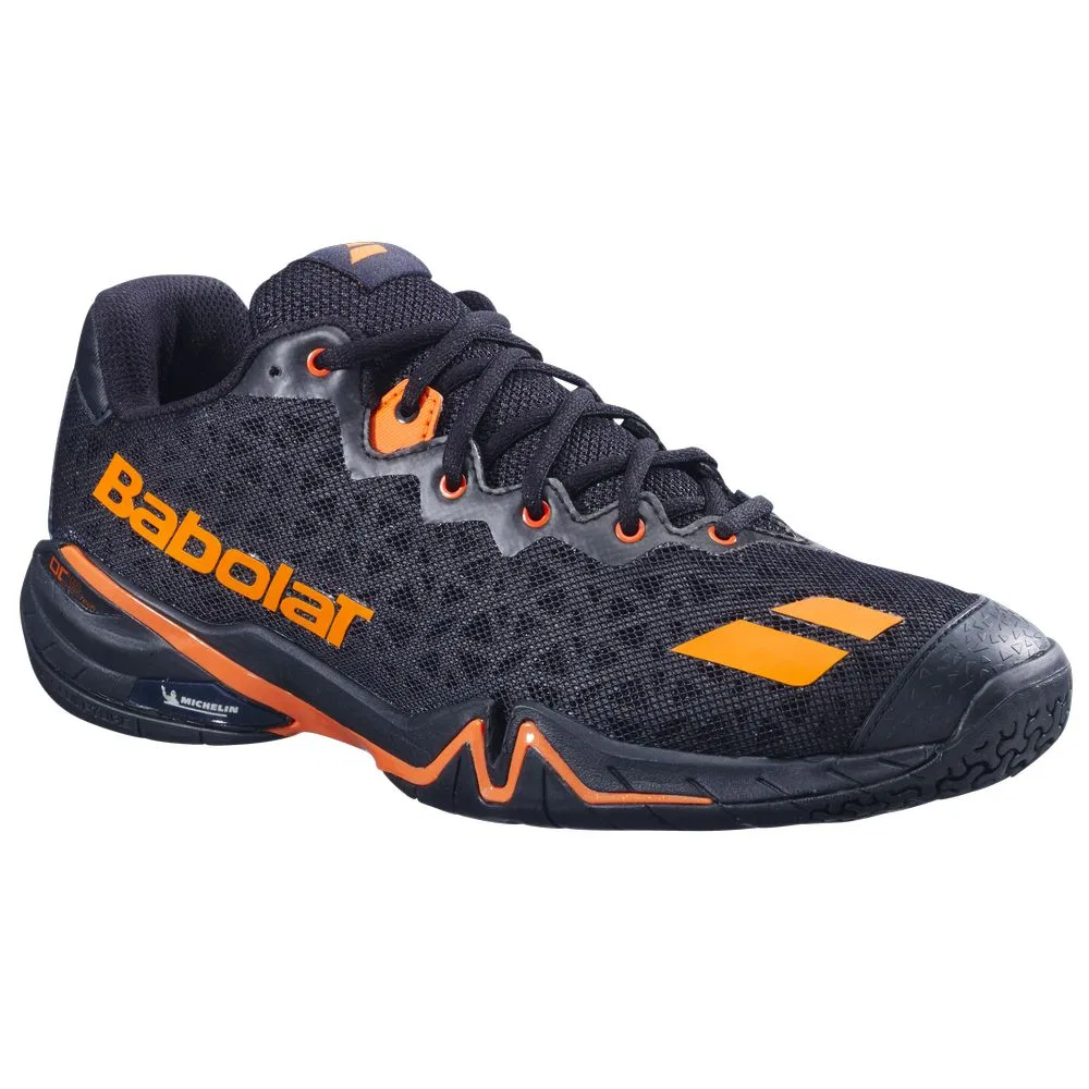 Мужские кроссовки для бадминтона «Shadow 4» от Babolat, Black-Orange (2037) — фото 4