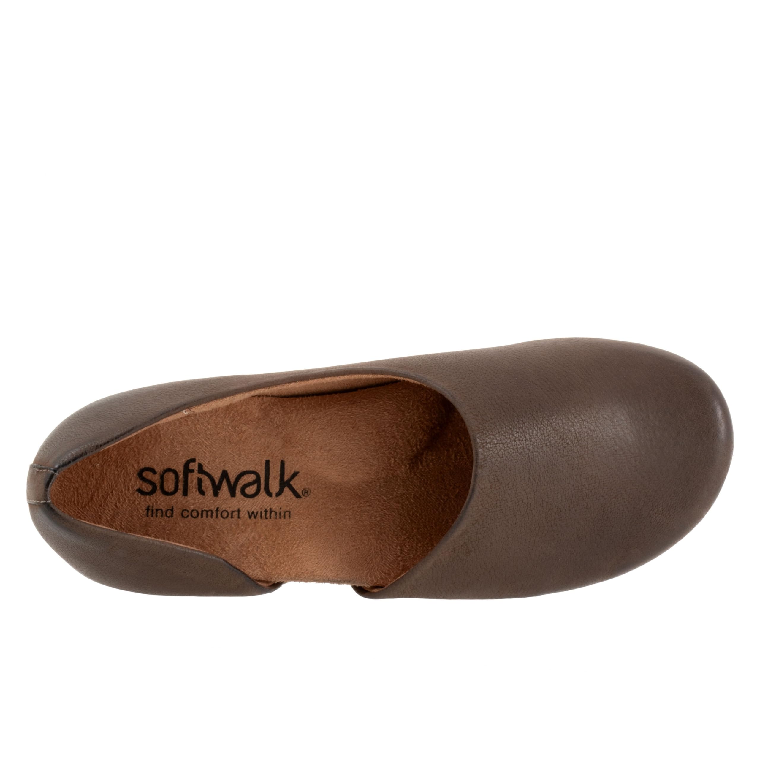 Балетки SoftWalk Addie, Dark Brown Nubuck — фото 2