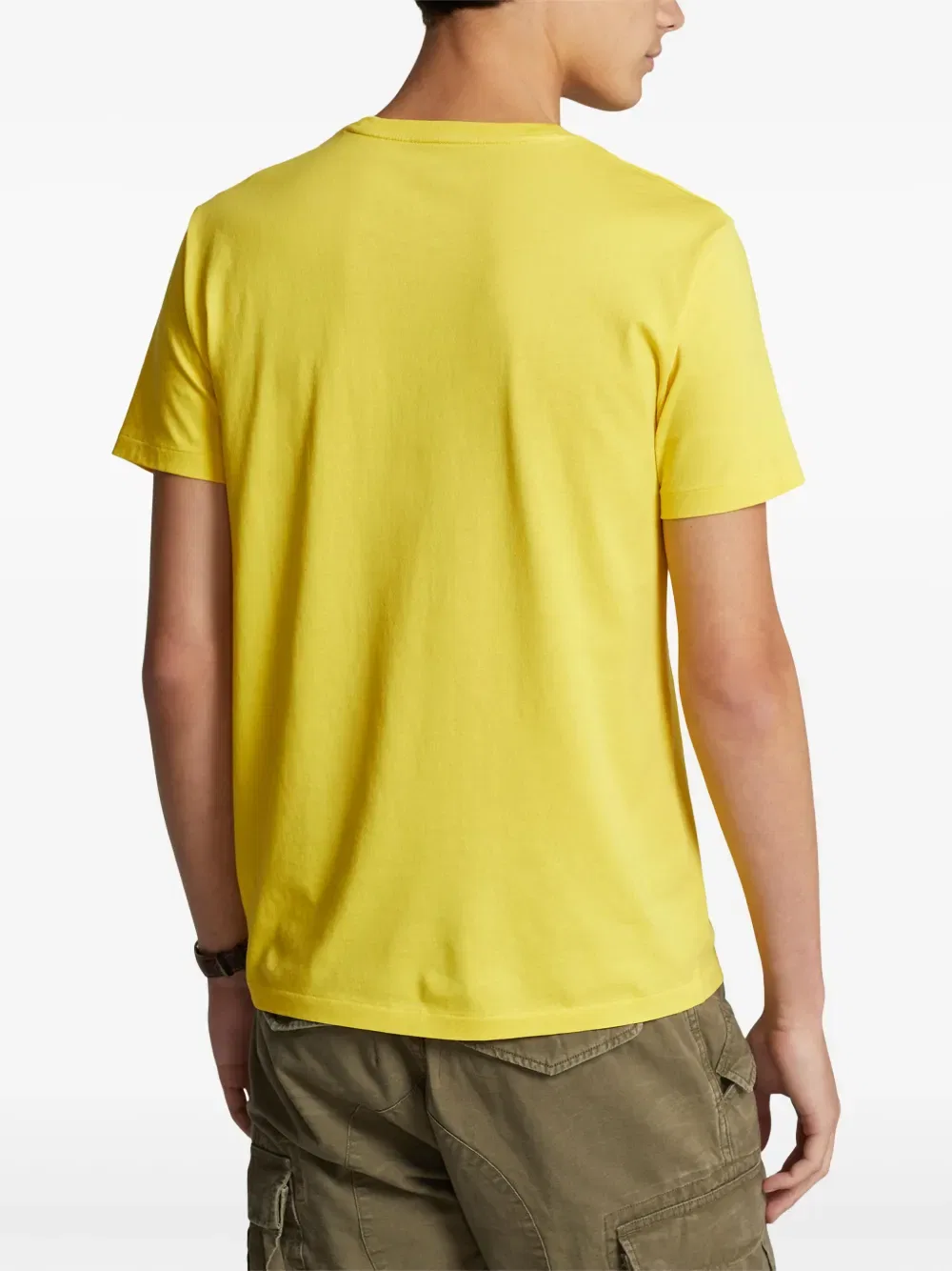 Хлопковая футболка Polo с изображением пони Polo Ralph Lauren, желтый — фото 4