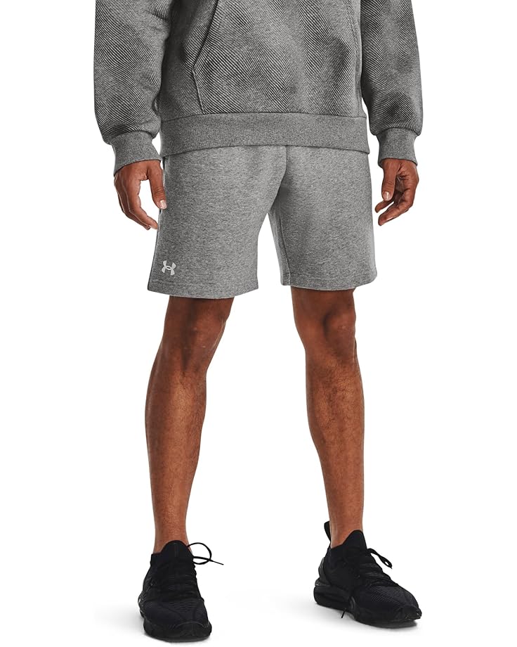 

Шорты Under Armour Rival Fleece Shorts, цвет Castlerock Light Heather/White