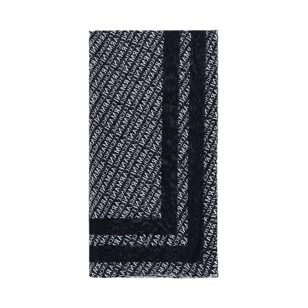

Черный шарф из модала Armani Exchange