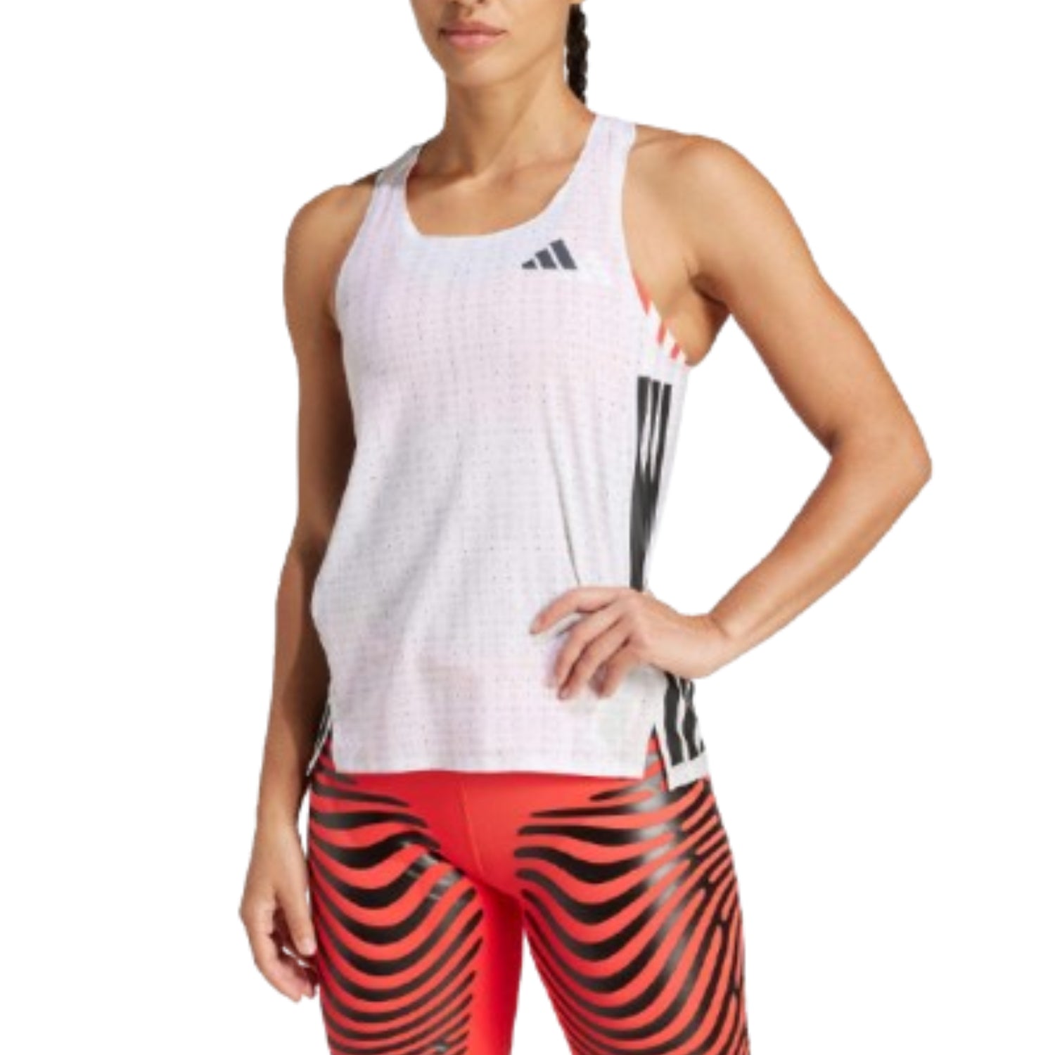 (WMNS) Майка для бега Adidas Adizero White — фото 2