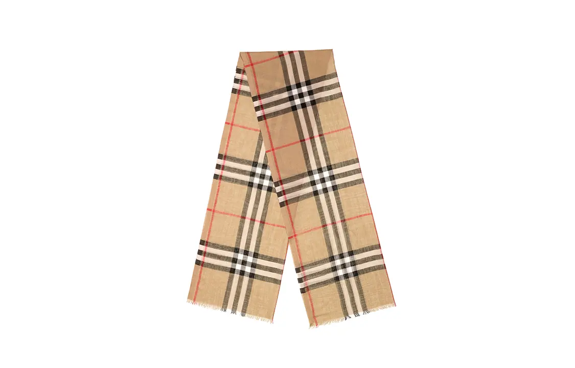 

Барберри Легкий шерстяной шелковый шарф