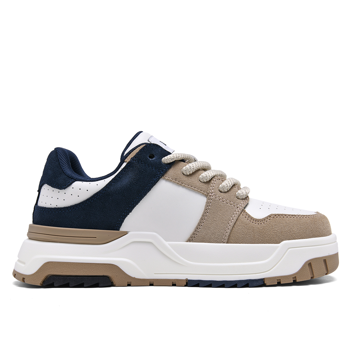 Мужские низкие скейтерские кроссовки Abrasion Resistant Slip Resistant Lee, красный коричневый (standard leather shoe size) — фото 3