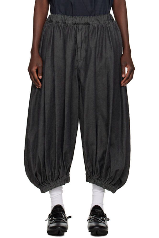 

Черные габардиновые брюки Black Comme des Garçons