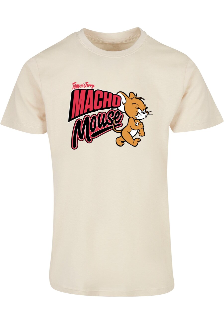 

Классическая футболка ABSOLUTE CULT Shirt Tom And Jerry - Macho Mouse, песочный