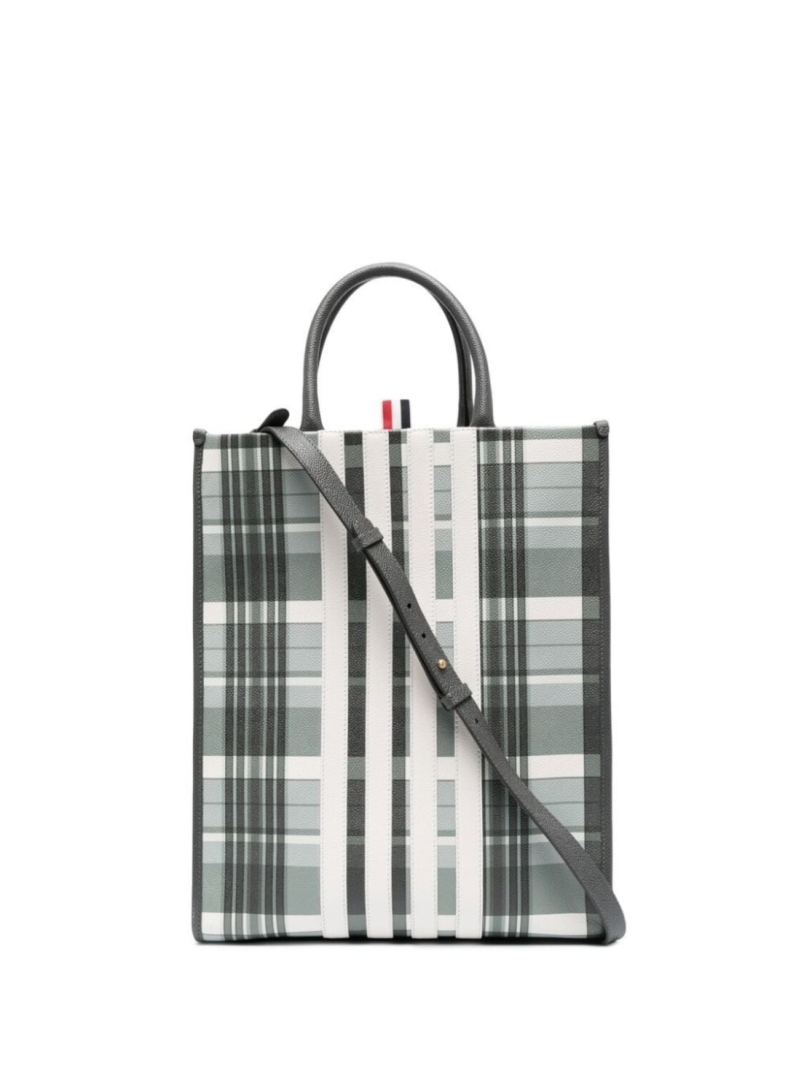 

Thom Browne сумка-тоут с полосками 4-Bar, серый