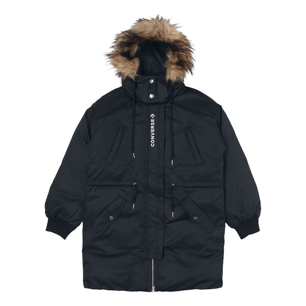 

Куртка long down jacket 'black' Converse, черный
