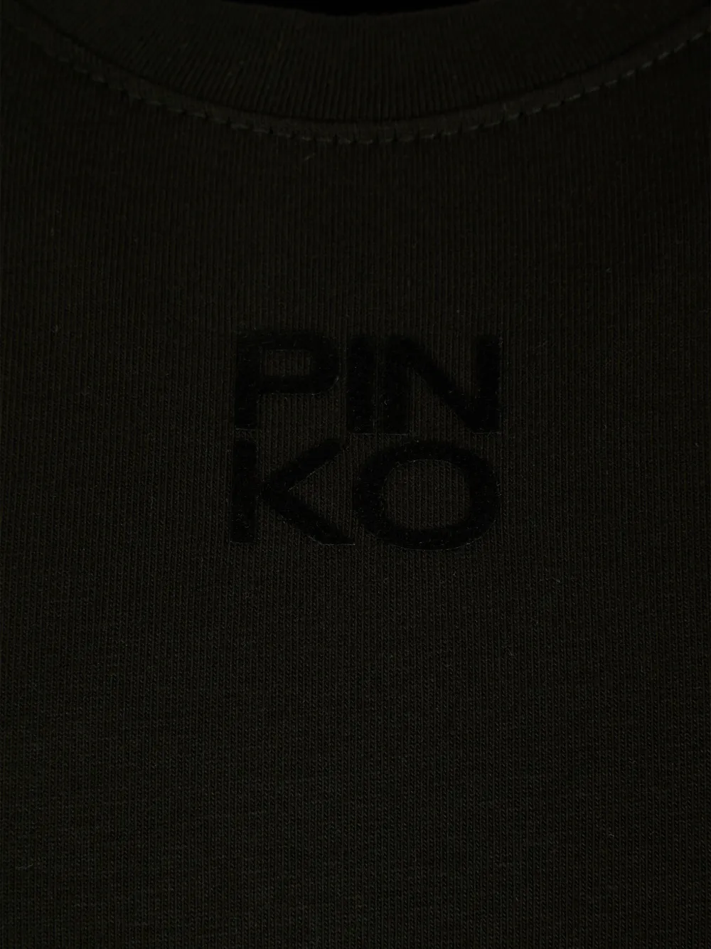 Футболка с длинными рукавами и сборками Pinko Kids, черный — фото 3