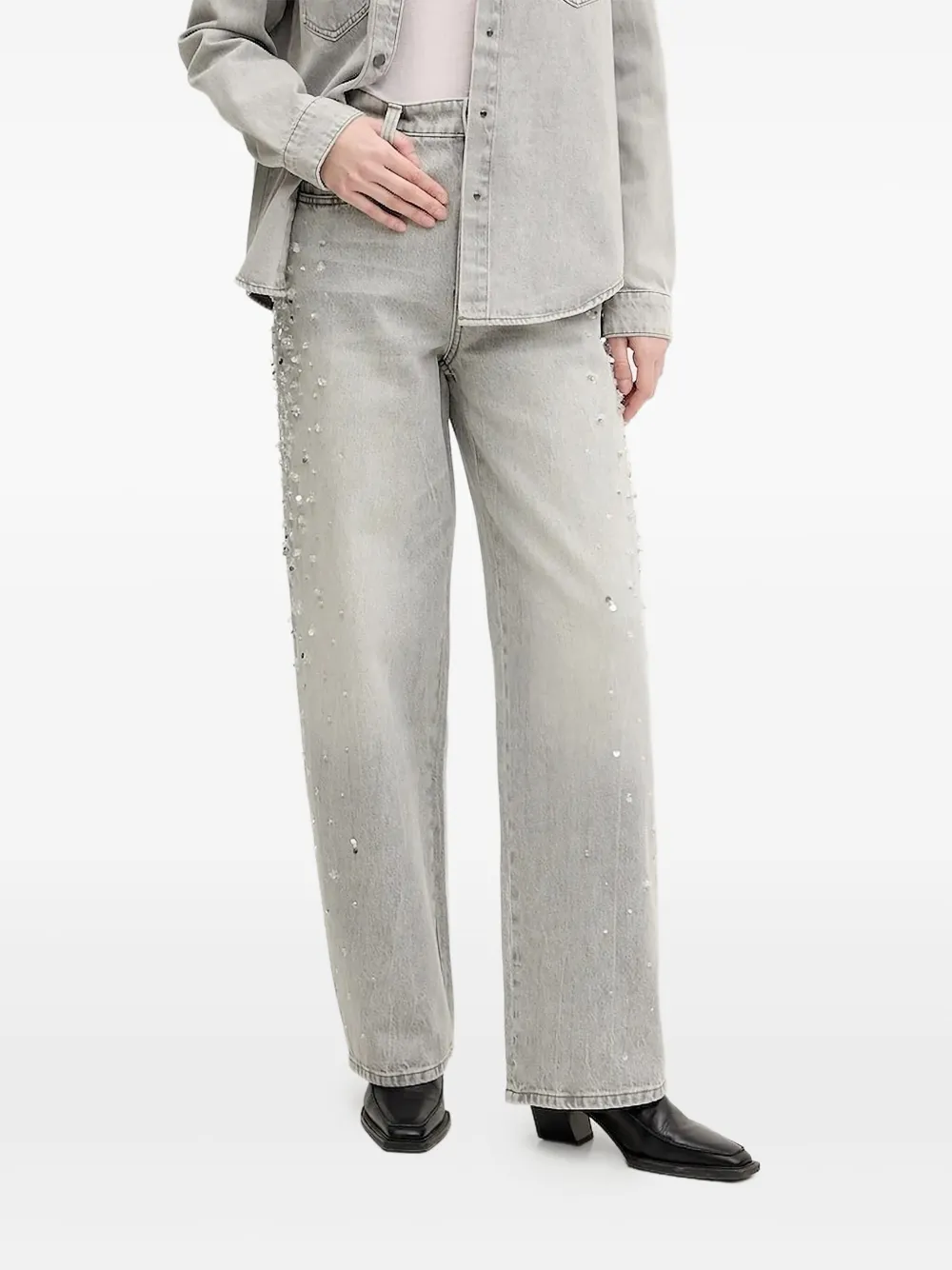 

Декорированные джинсы Miss Sixty, серый