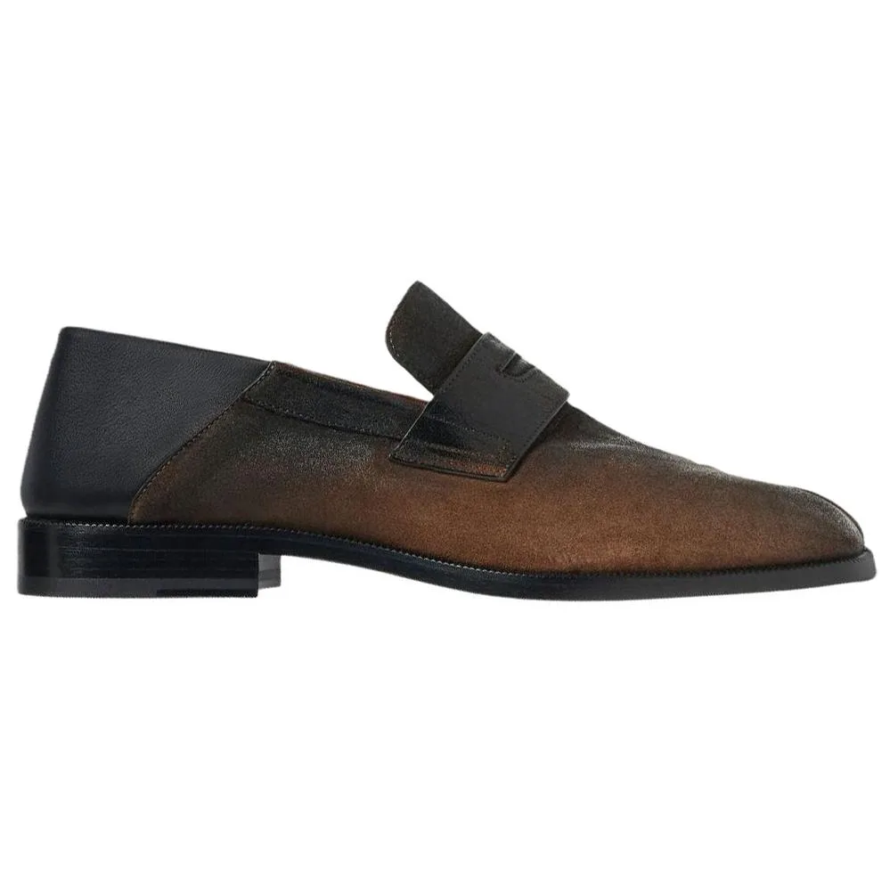 Maison Margiela Городские кожаные туфли Tabi Casual для мужчин, коричневые — фото 3