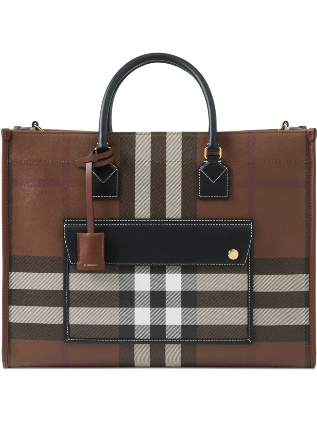 

Burberry сумка-тоут Freya, коричневый