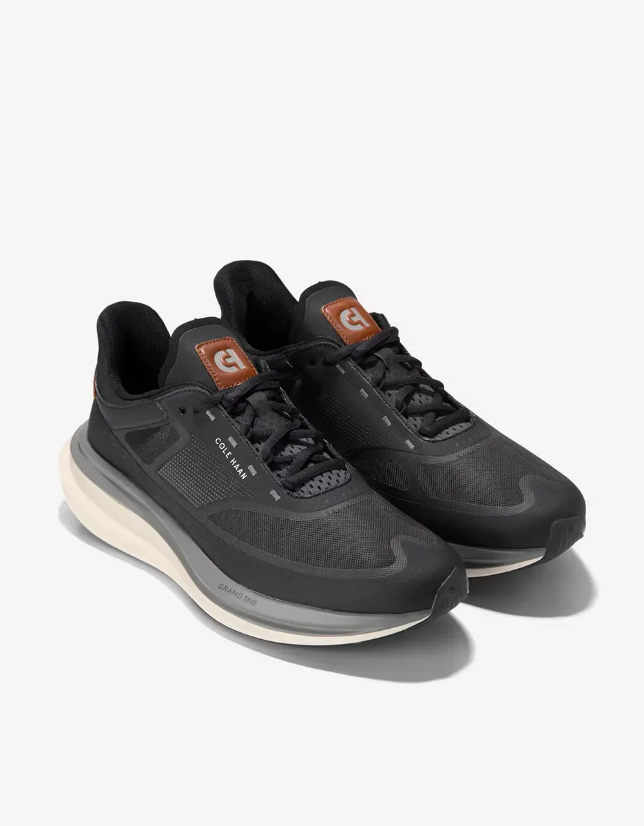 Ультралегкие мужские спортивные кроссовки из дышащей сетки Cole Haan, черный — фото 4