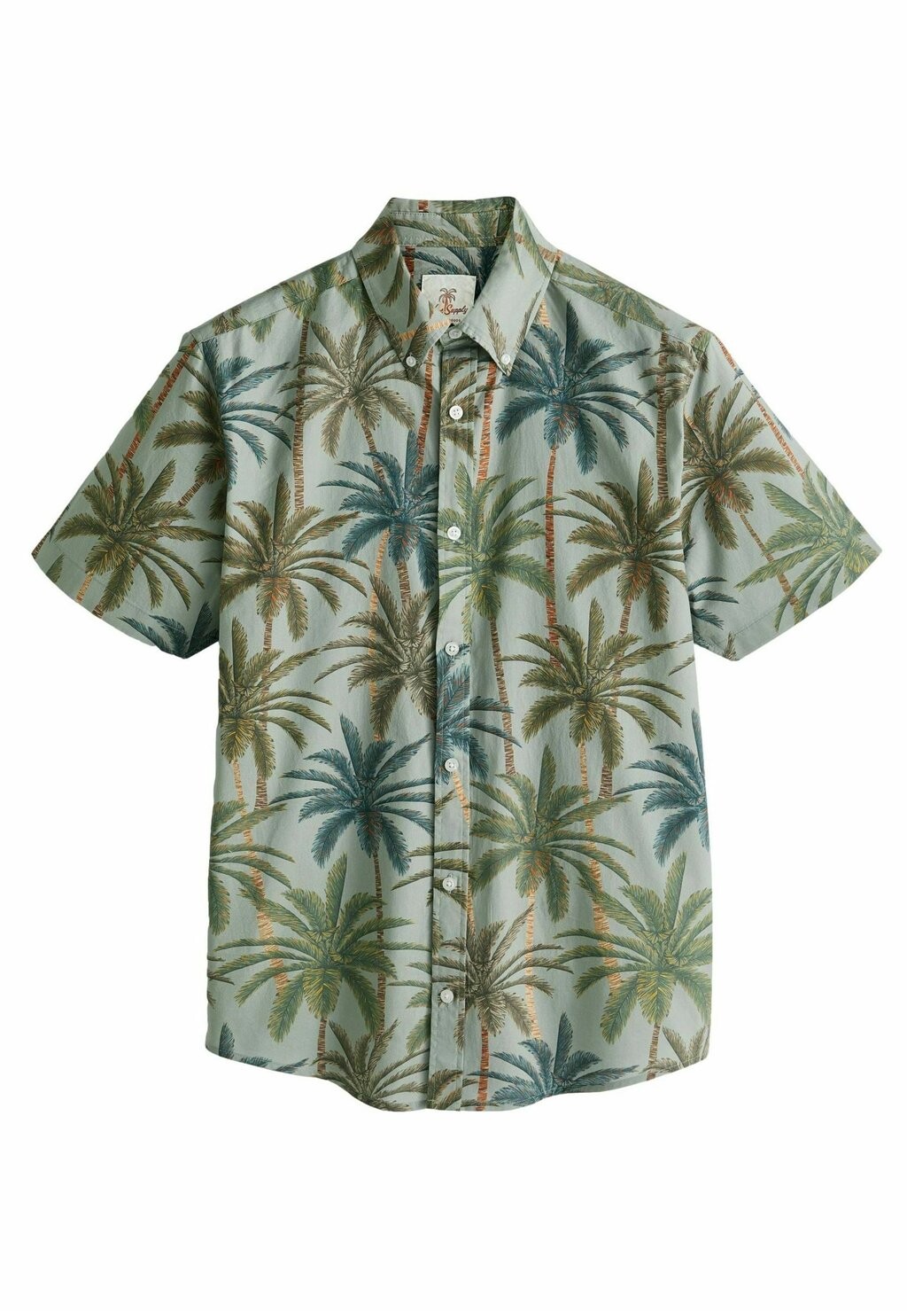 

Рубашка Short Sleeve Regular Fit Next, зеленая