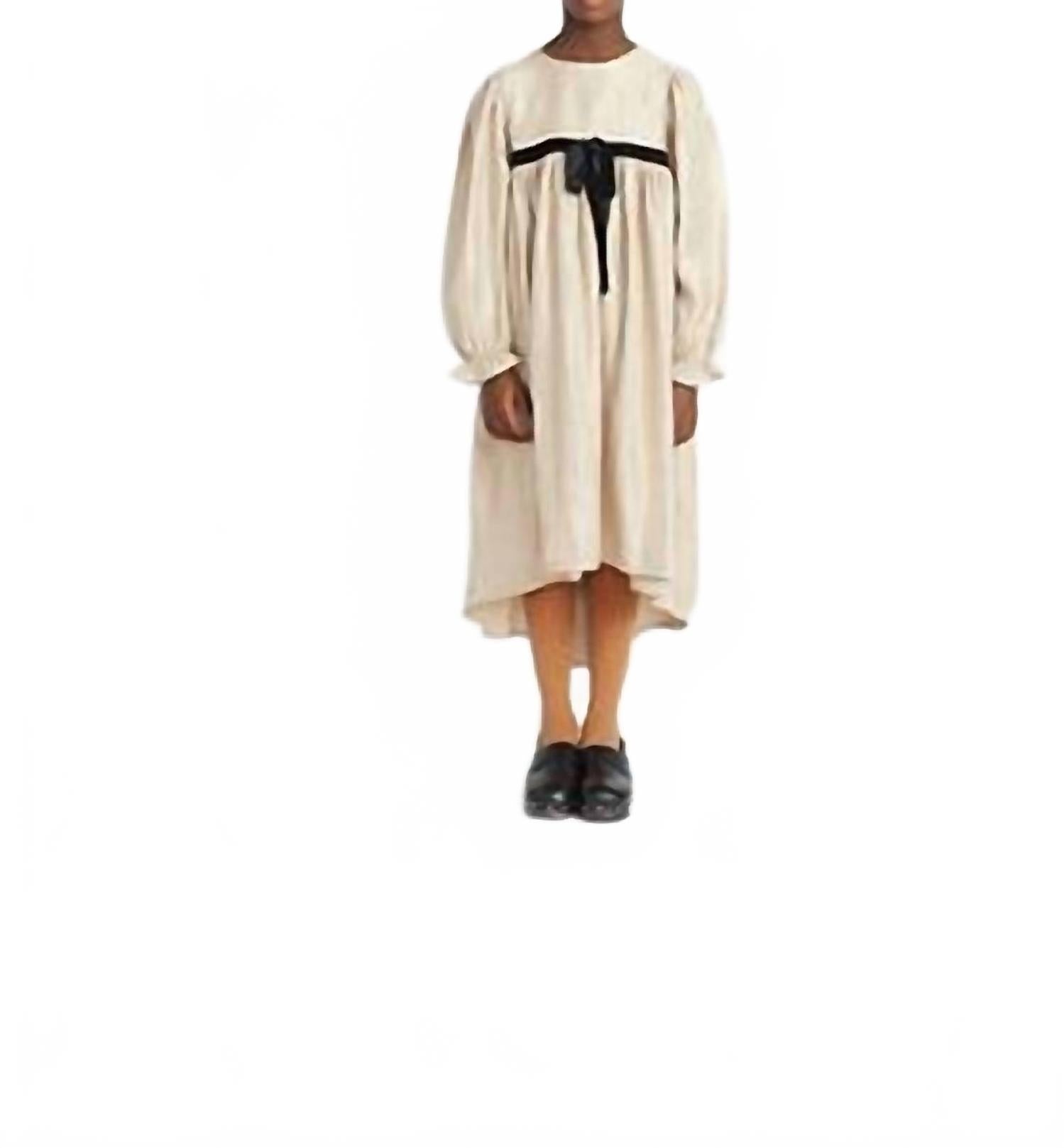 

Девчачье платье Alba в бежевом Bebe Organic