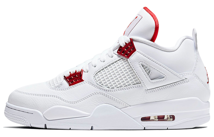 

Кроссовки Jordan Air Jordan 4 Vintage Basketball Unisex, белый/темно-красный