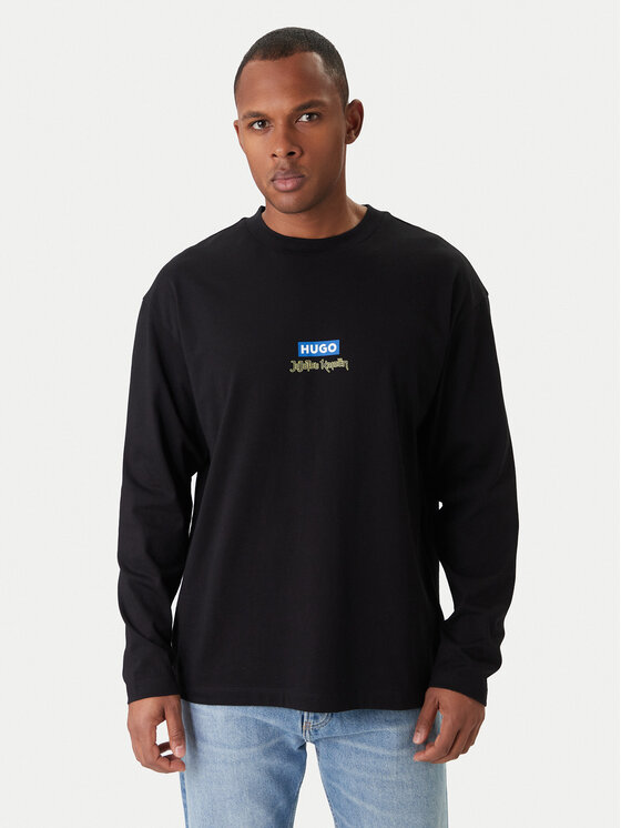 

Лонгслив relaxed fit Nichaboso JJK 50554835 Hugo, черный