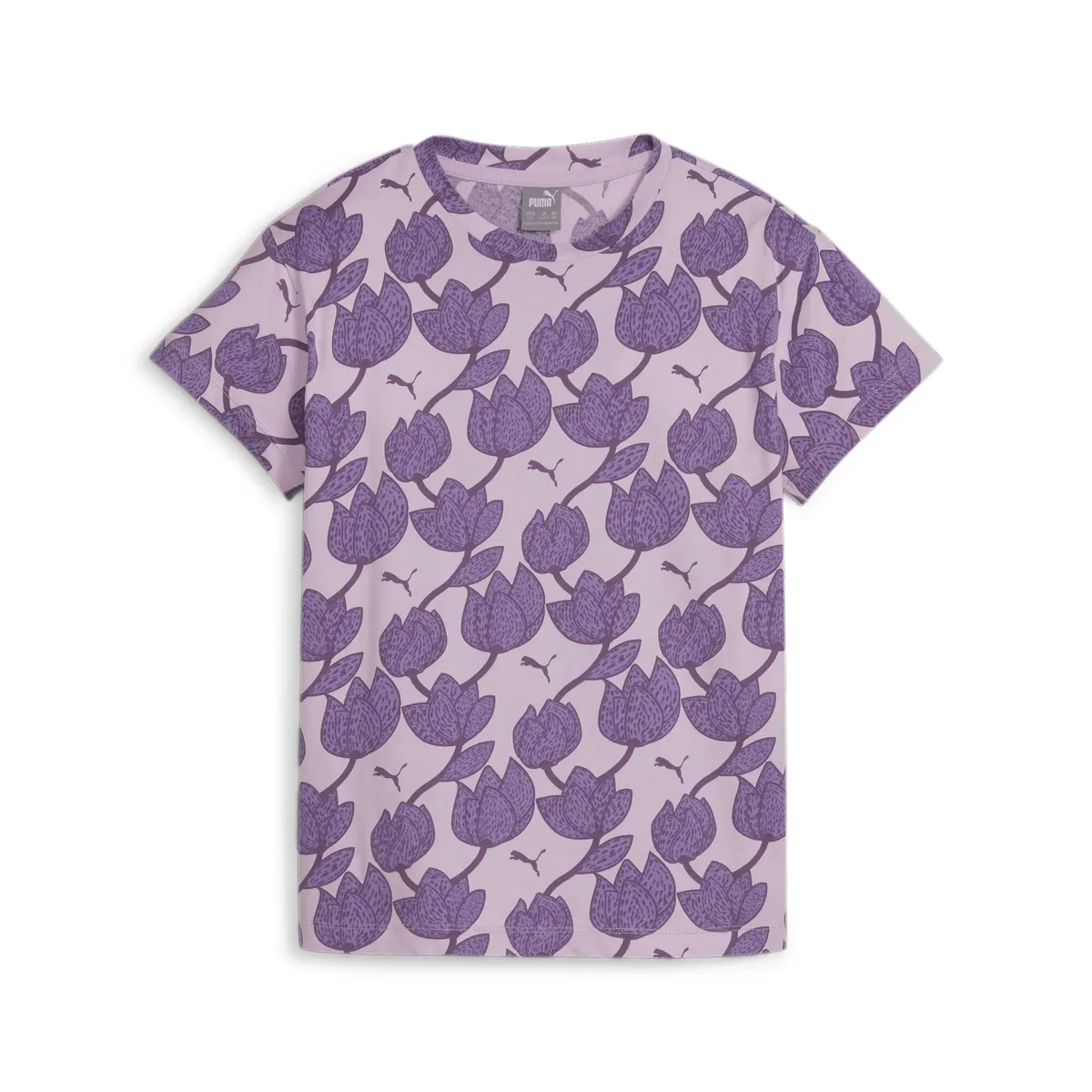 

Футболка PUMA "ESS+ BLOSSOM AOP TEE G", цвет Grape Mist-Aop