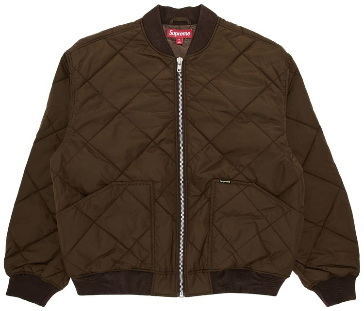

Куртка Supreme AOI Quilted Work Jacket 'Brown', коричневый