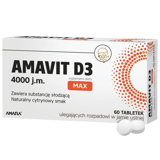 

Амавит D3, 4000 МЕ, Добавка , 60 таблеток ODT Inna marka