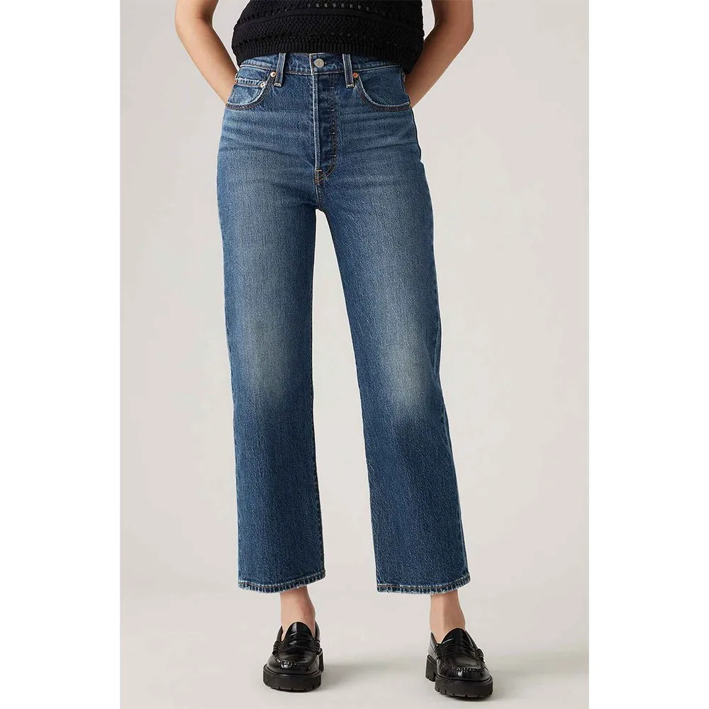 

Джинсы Levi's Ribcage Straight Ankle, синий