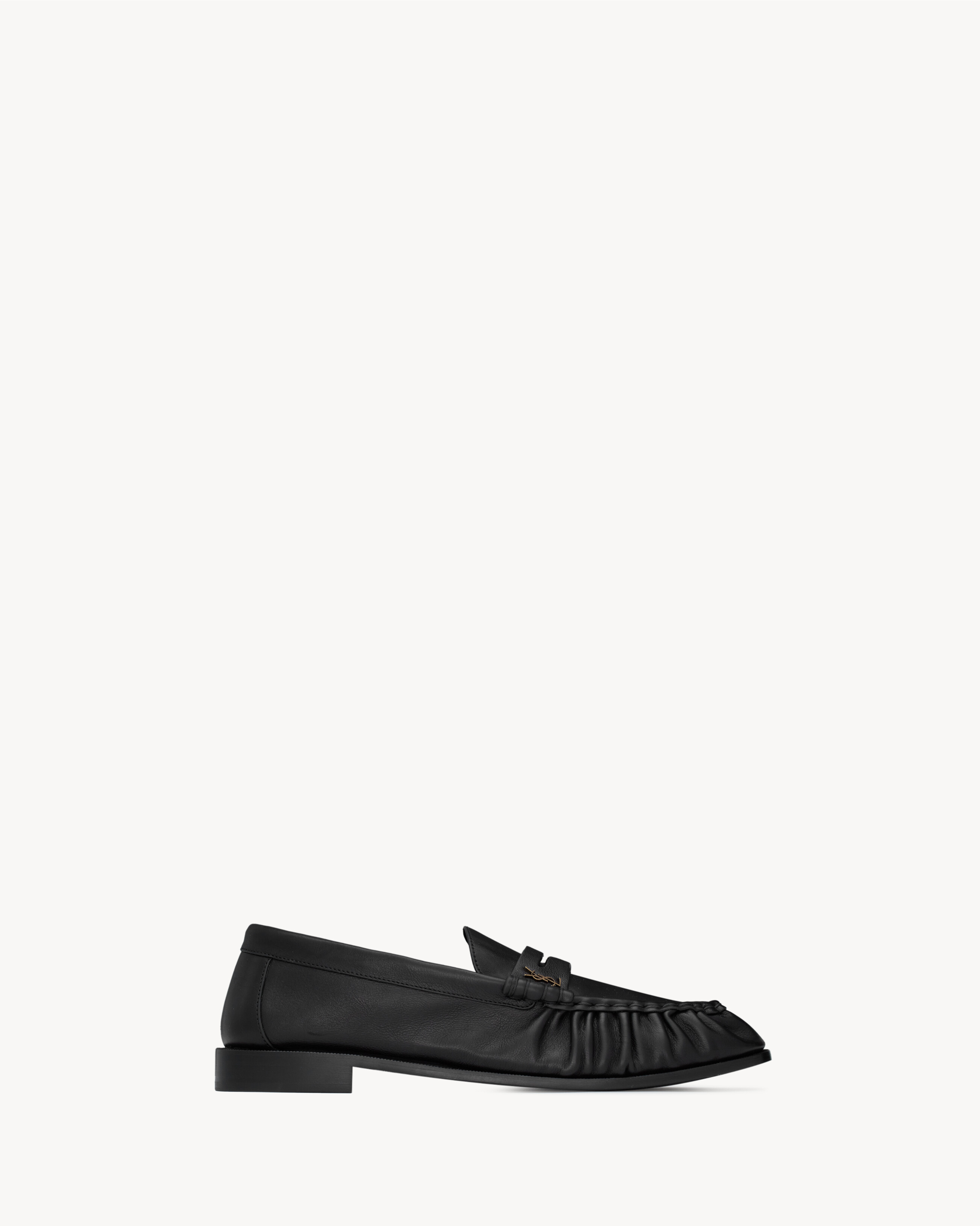 Лоферы из мягкой матовой кожи Saint Laurent, черный — фото 2