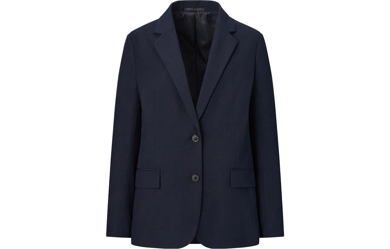 Деловой костюм Navy Blue UNIQLO темно-синий
