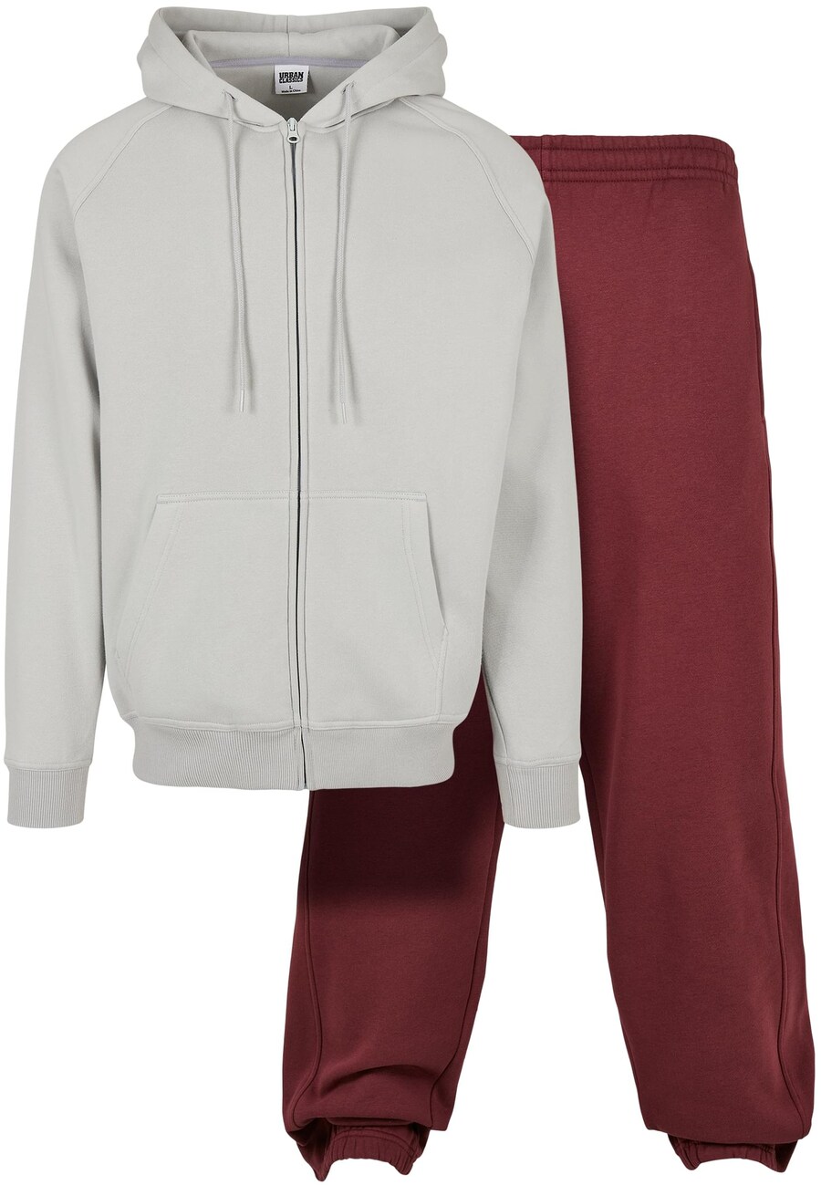 

Спортивный костюм Urban Classics, цвет Light grey/Wine red