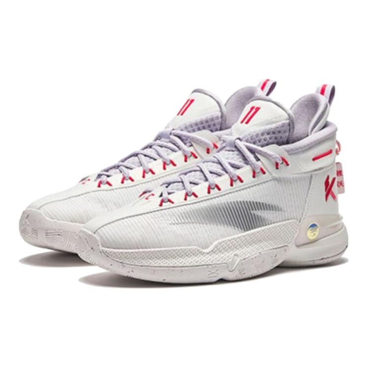 Баскетбольные кроссовки KT9 Kids GS High-top Papyrus/светло-фиолетовый серый Anta Kids — фото 3