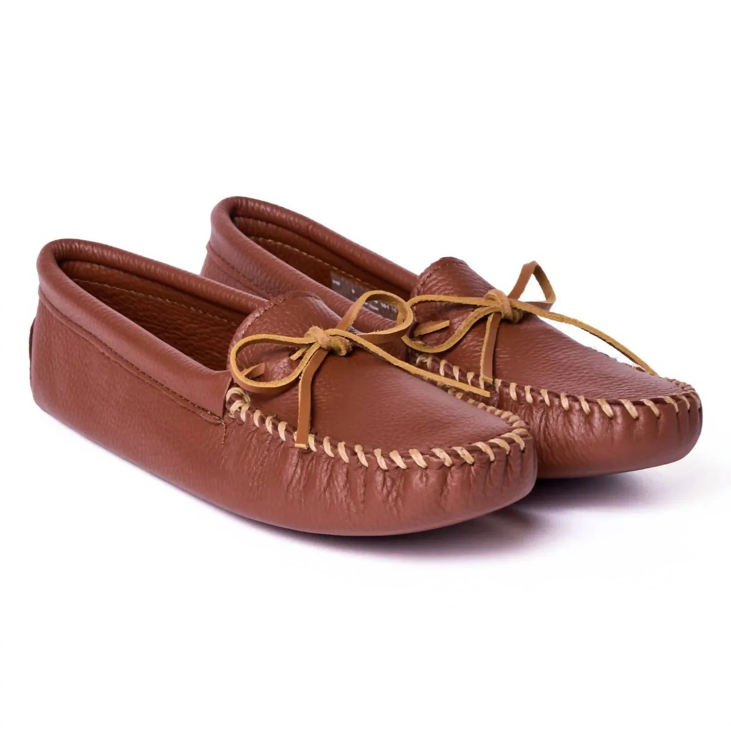 Minnetonka Мужские мокасины с мягкой подошвой, вишневого цвета