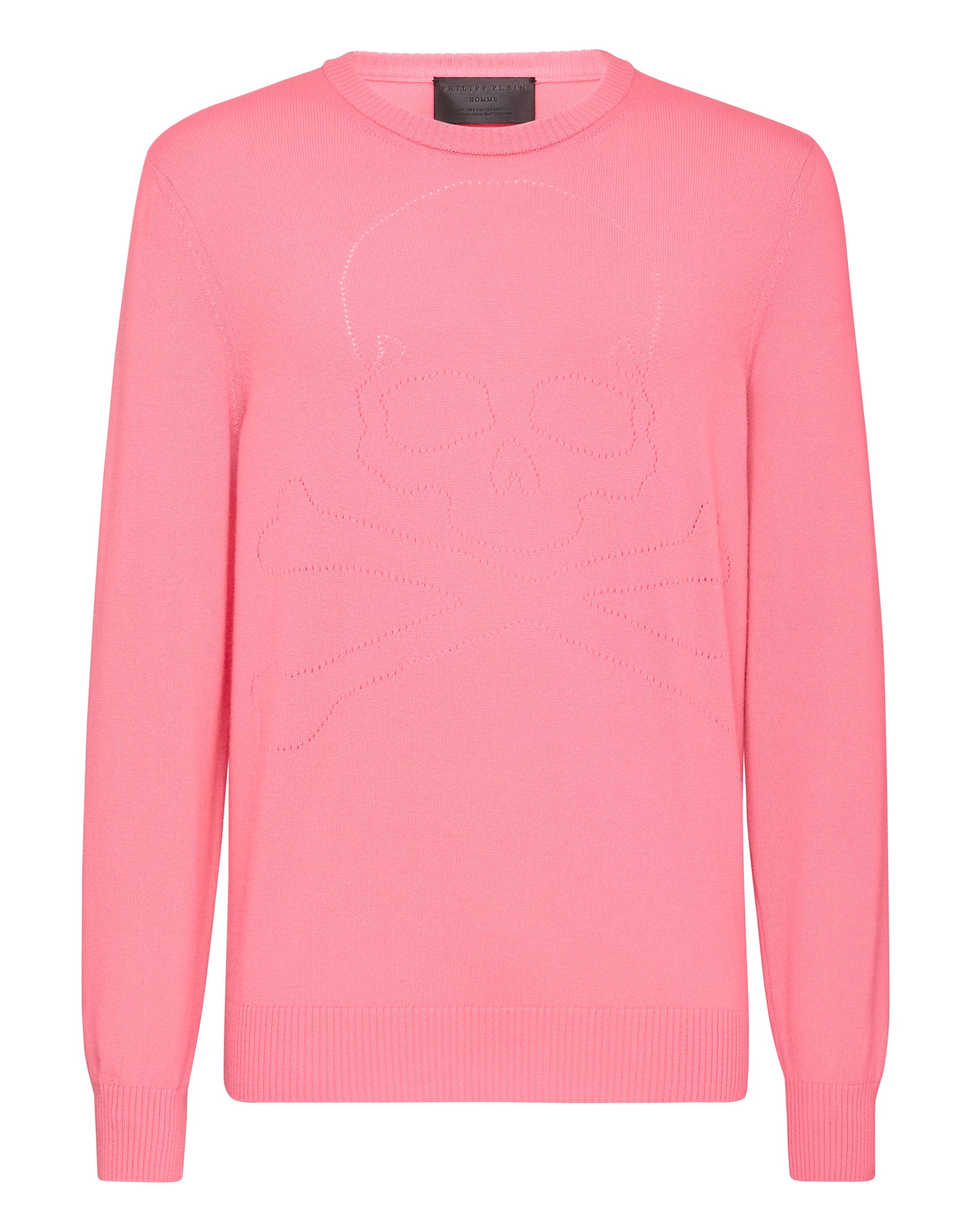 

Кашемировый свитер с круглым вырезом LS Skull and Plein PHILIPP PLEIN, цвет magenta