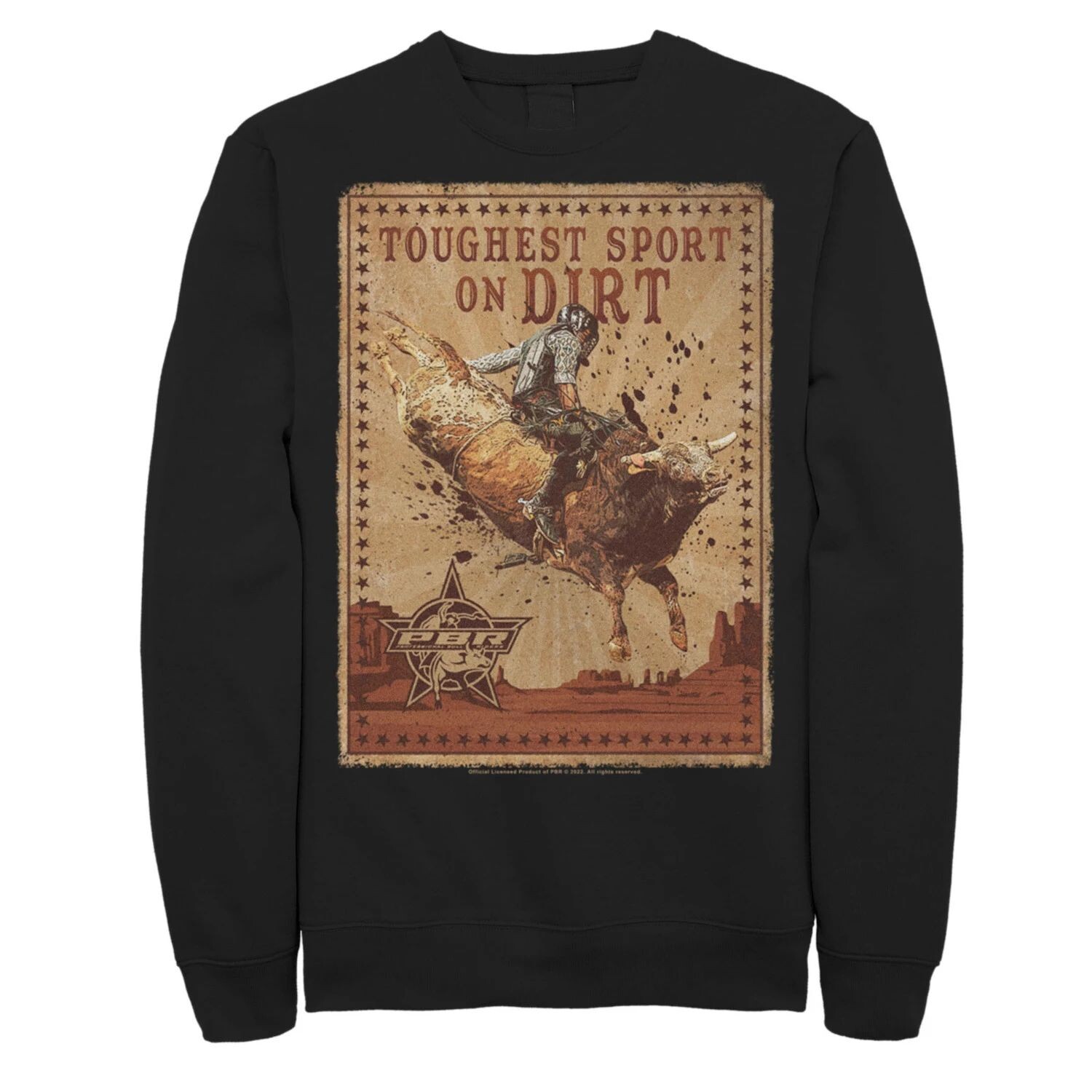 

Мужская толстовка Professional Bull Riders On Dirt Licensed Character
